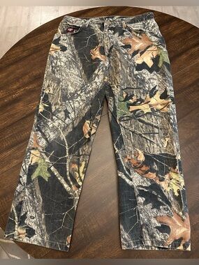 Vintage Diamond Cut Jeans Men’s Mossy Oak Camouflage Size 36x30